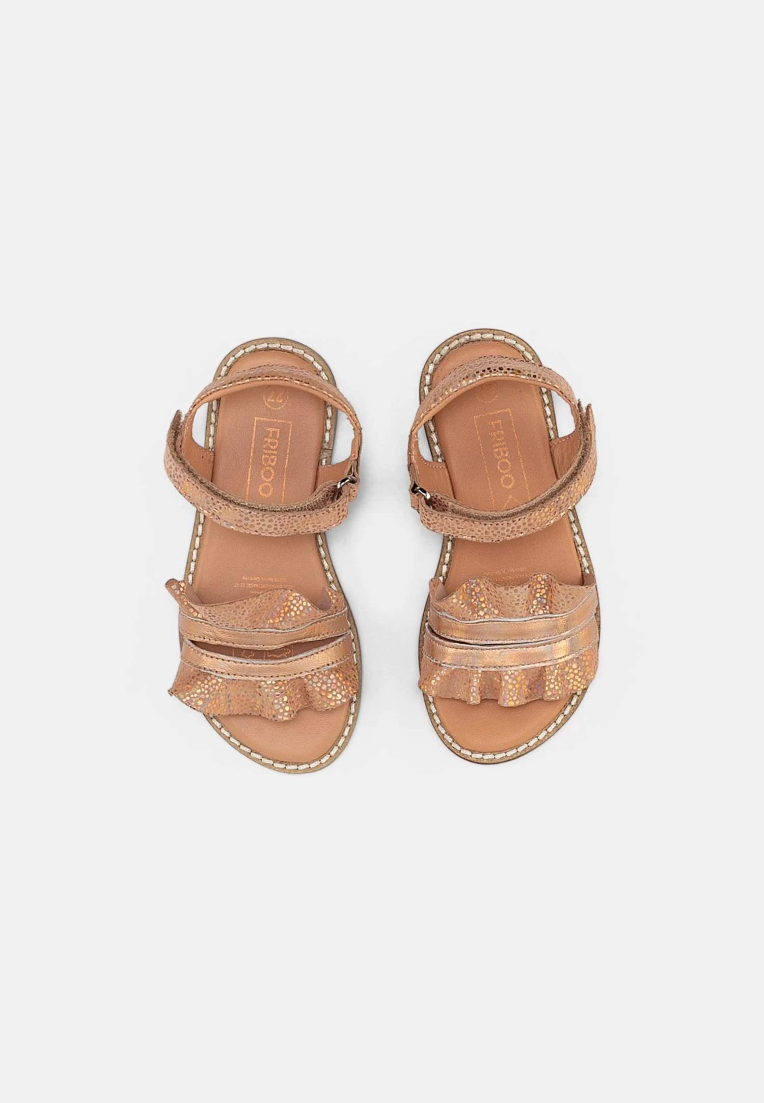 Friboo Leather Strappy Sandals - Sandalen - Rose Gold/Coloured - Image 4