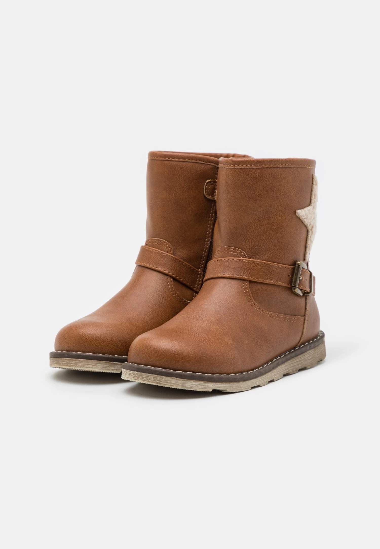 Friboo Korte Laarzen - Cognac - Afbeelding 2