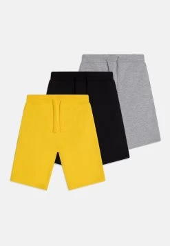 Friboo 3 Pack Unisex - Trainingsbroek - Black/Yellow/Light Grey