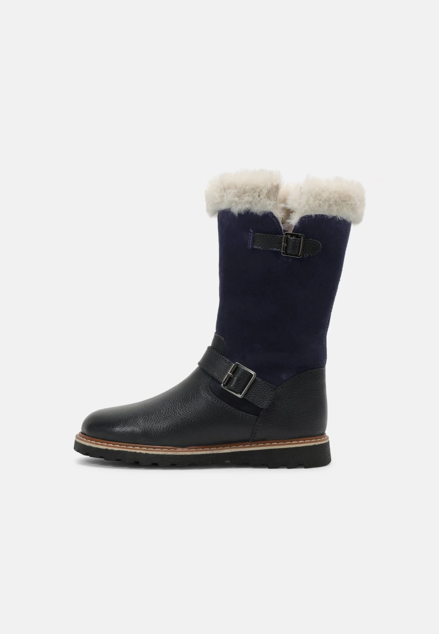 Friboo Leather - Snowboots- Dark Blue