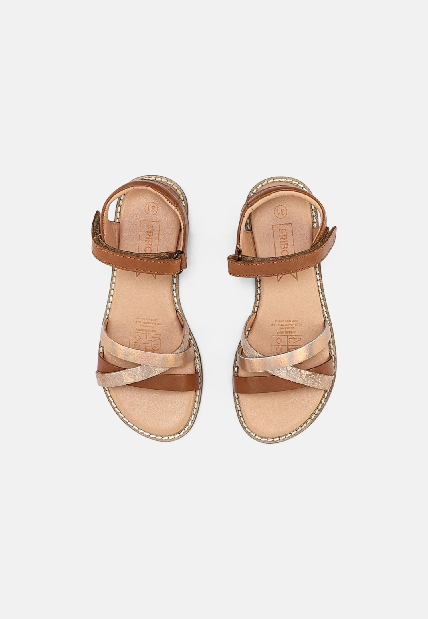 Friboo Leather Sandals - Sandalen - Cognac - Image 4
