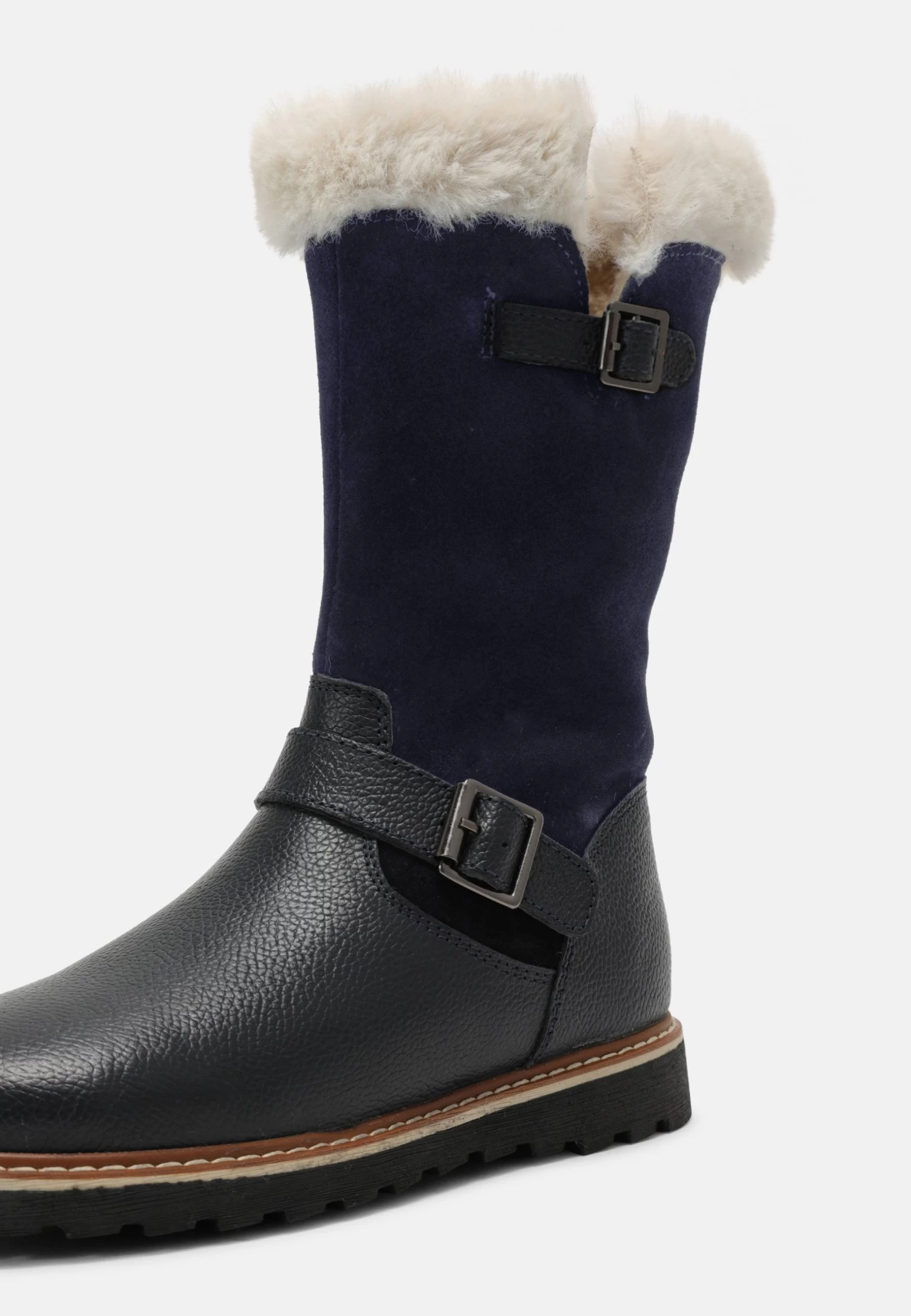 Friboo Leather - Snowboots- Dark Blue - Image 5
